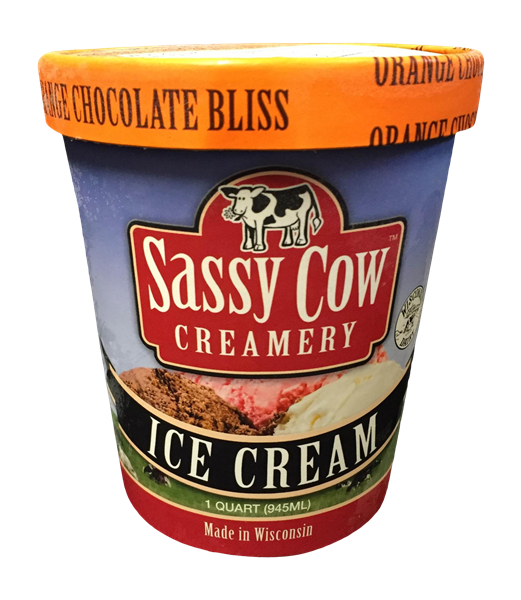 slide 1 of 1, Sassy Cow Creamery Ice Cream Orange Chocolate Bliss, 1 qt