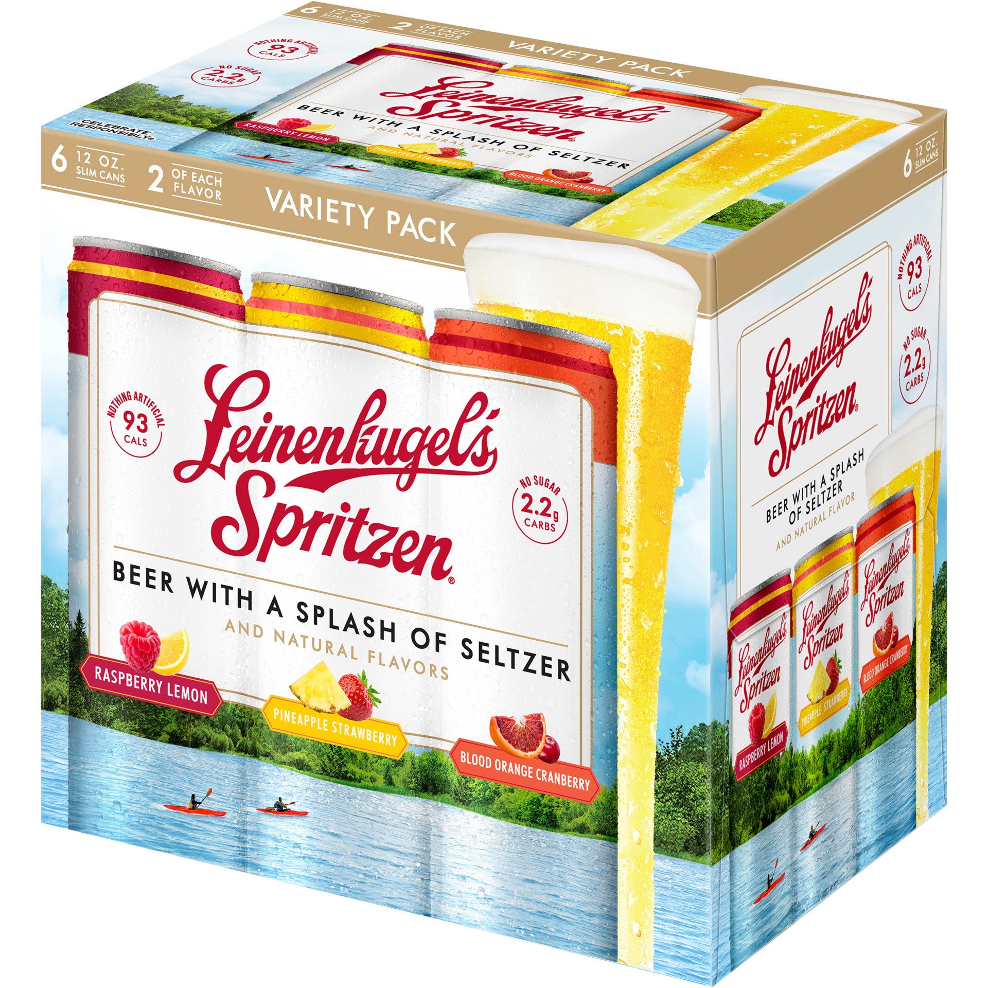 slide 5 of 5, Leinenkugel's Spritzen Variety Pack Leinenkugel's Spritzen Beer with Seltzer Variety Pack, 4.2% ABV, 6-pack, 12-oz beer cans, 72 fl oz