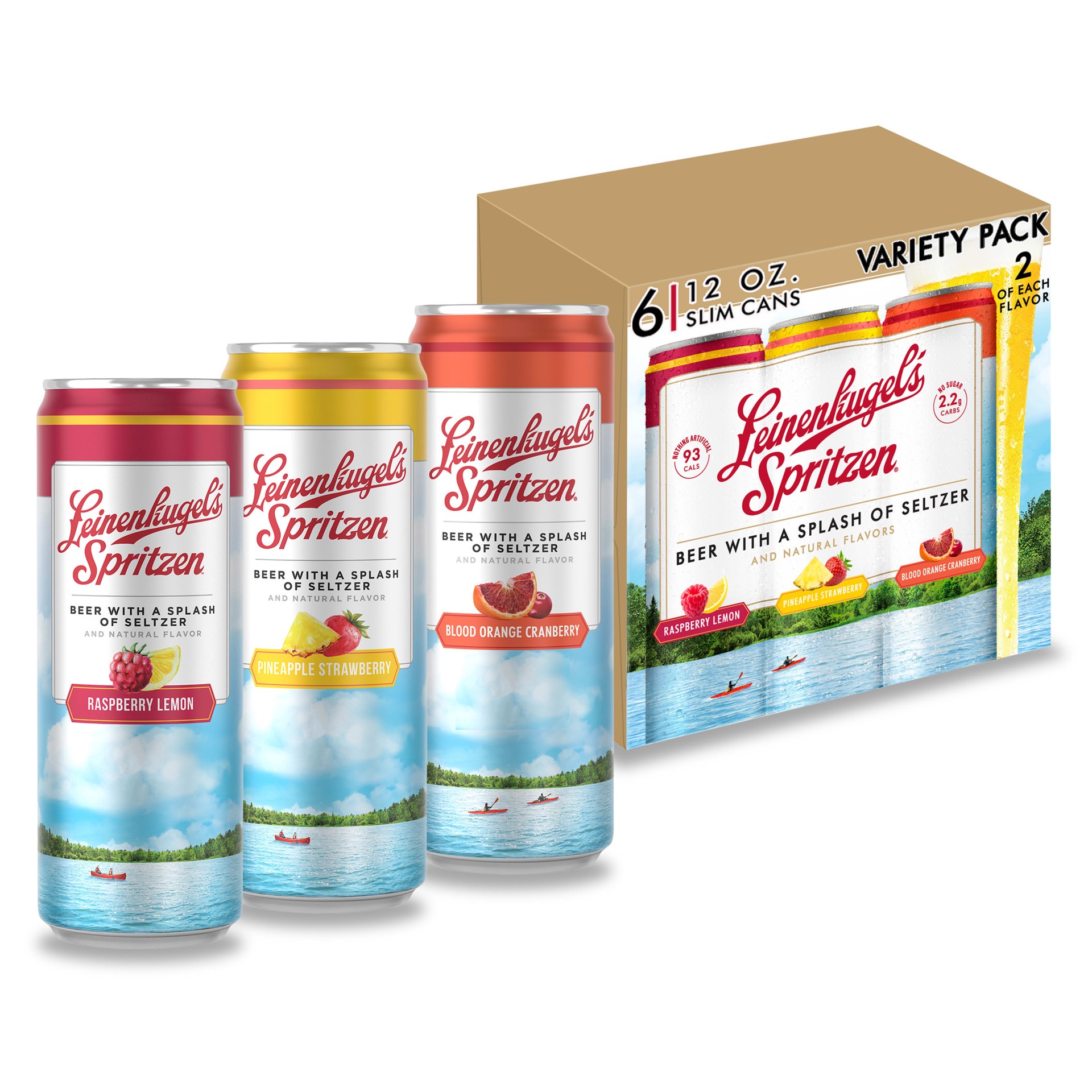 slide 1 of 5, Leinenkugel's Spritzen Variety Pack Leinenkugel's Spritzen Beer with Seltzer Variety Pack, 4.2% ABV, 6-pack, 12-oz beer cans, 72 fl oz