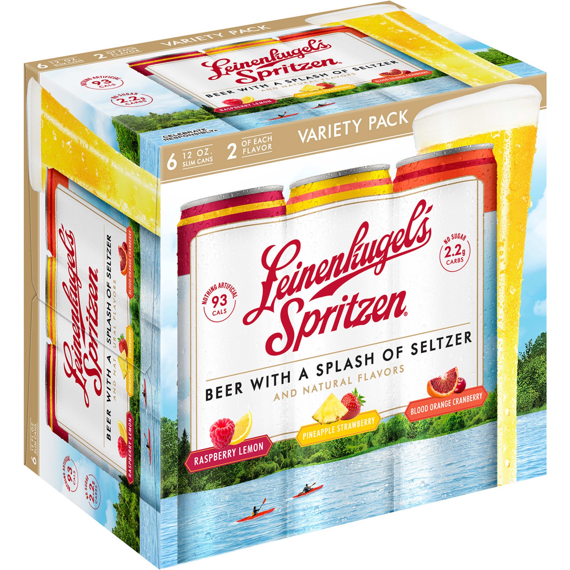 slide 3 of 5, Leinenkugel's Spritzen Variety Pack Leinenkugel's Spritzen Beer with Seltzer Variety Pack, 4.2% ABV, 6-pack, 12-oz beer cans, 72 fl oz