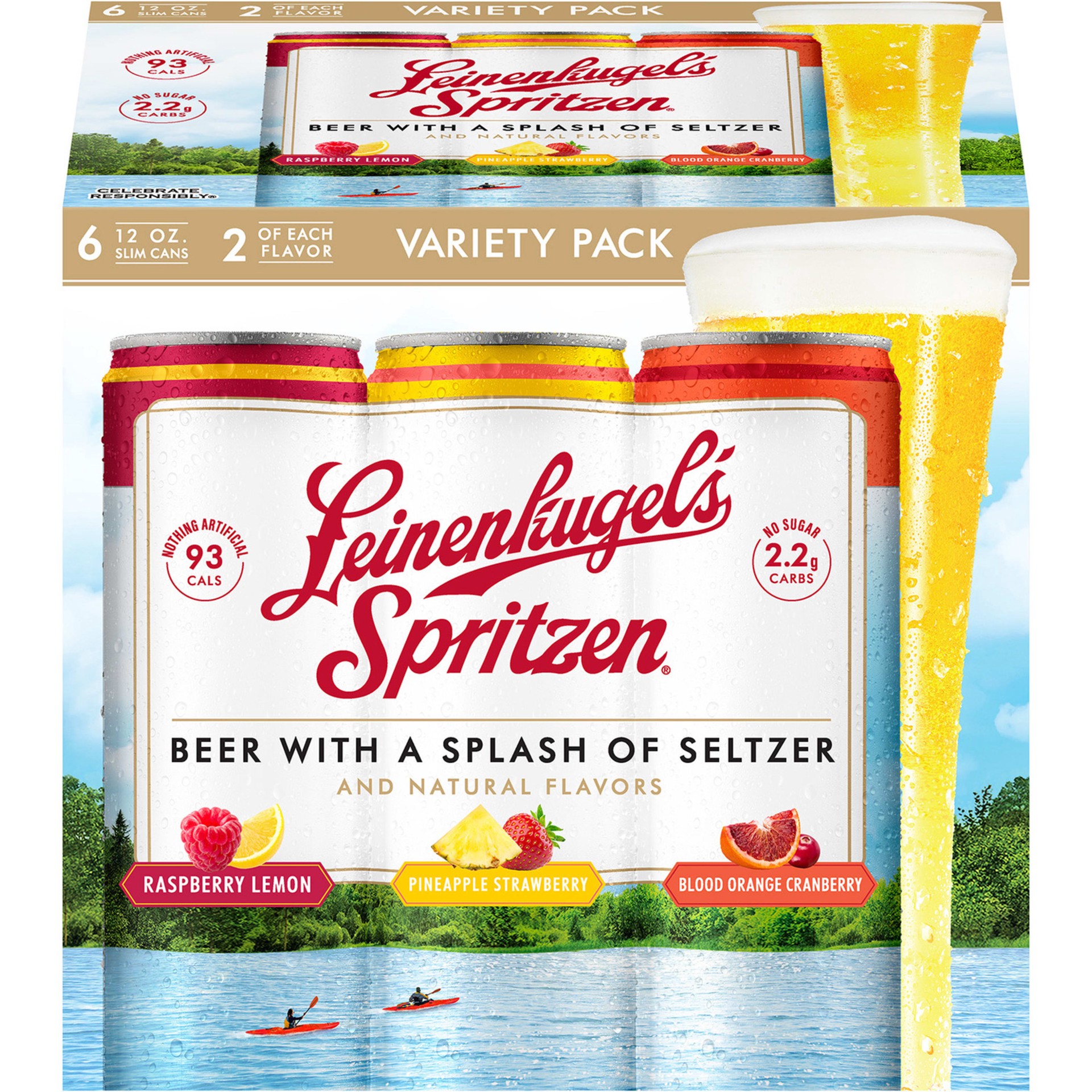 slide 4 of 5, Leinenkugel's Spritzen Variety Pack Leinenkugel's Spritzen Beer with Seltzer Variety Pack, 4.2% ABV, 6-pack, 12-oz beer cans, 72 fl oz