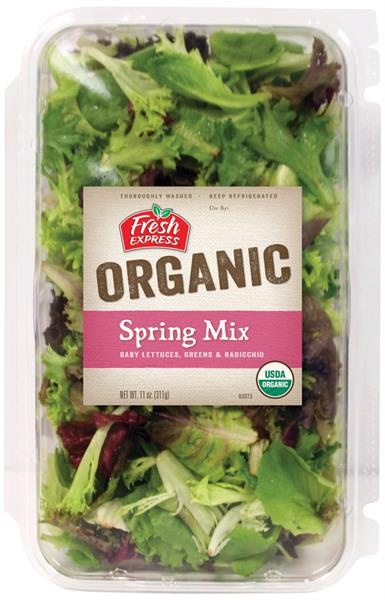 slide 1 of 1, Fresh Express Organic Spring Mix Clamshell, 11 oz