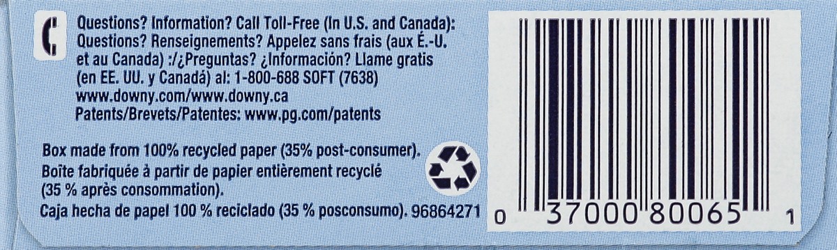 slide 3 of 5, Downy Fabric Softener 40 ea, 40 ct