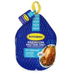 Butterball Whole Frozen Premium Turkey 10-12 lb, Limit 2