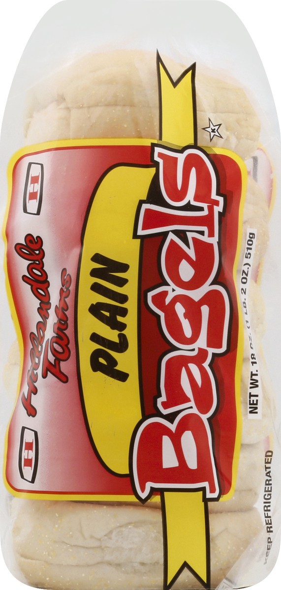 slide 6 of 13, Hillandale Farms Plain Bagels 18 oz, 18 oz