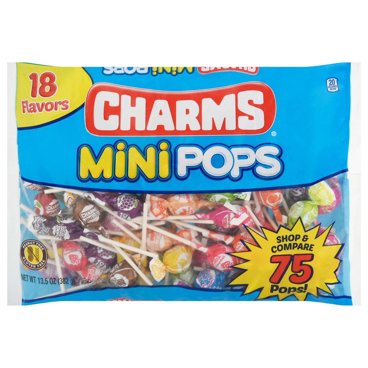 slide 1 of 12, Charms Mini Pops, 75 ct