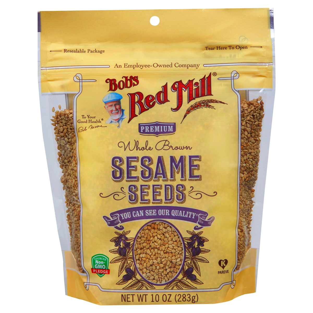 slide 1 of 1, Bob's Red Mill Brown Sesame Seeds, 10 oz