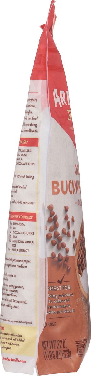 slide 9 of 9, Arrowhead Mills Organic Buckwheat Flour, Gluten Free Flour, 22 oz Bag, 22 oz