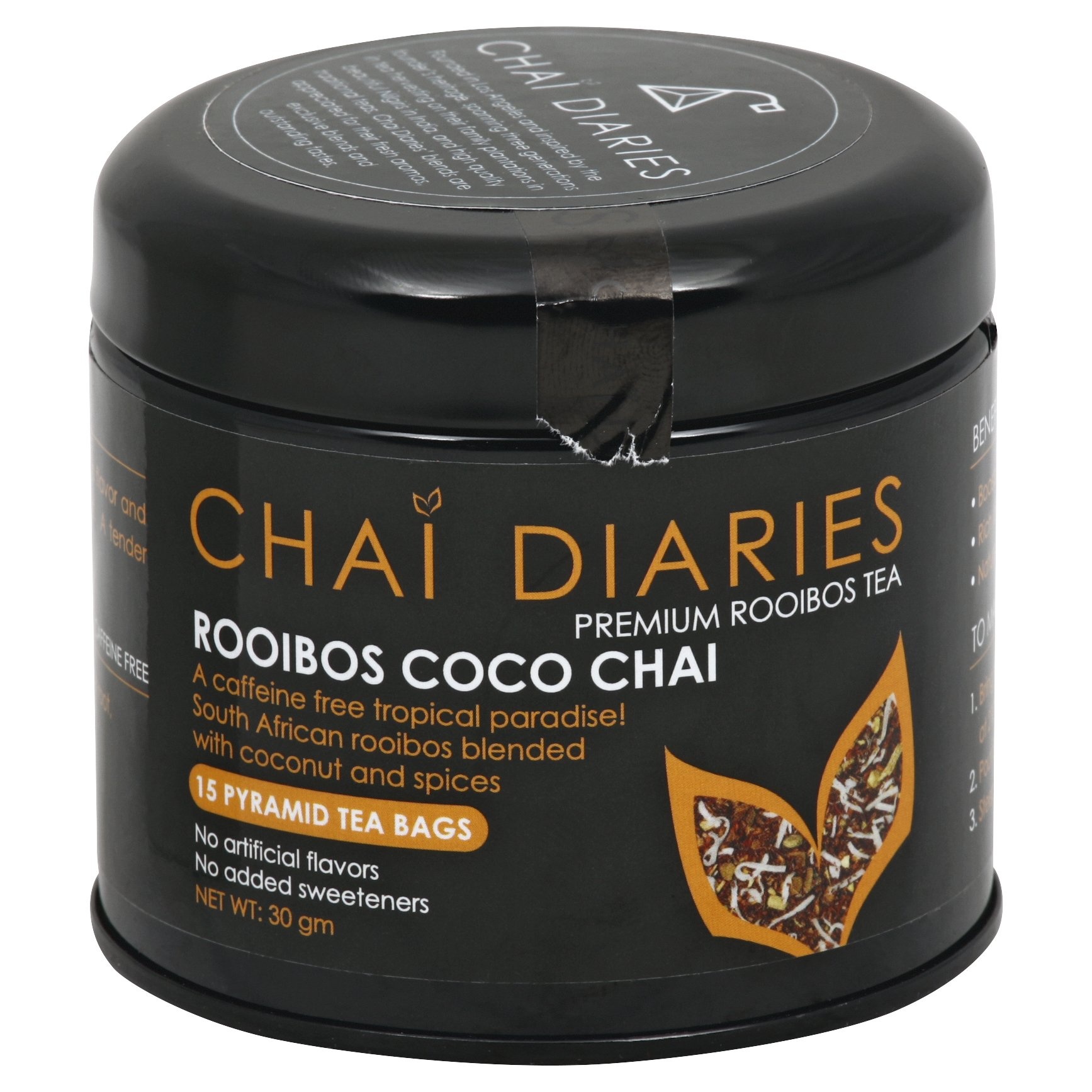 slide 1 of 2, Chai Diaries Premium Rooibos Tea - 15 ct, 15 ct