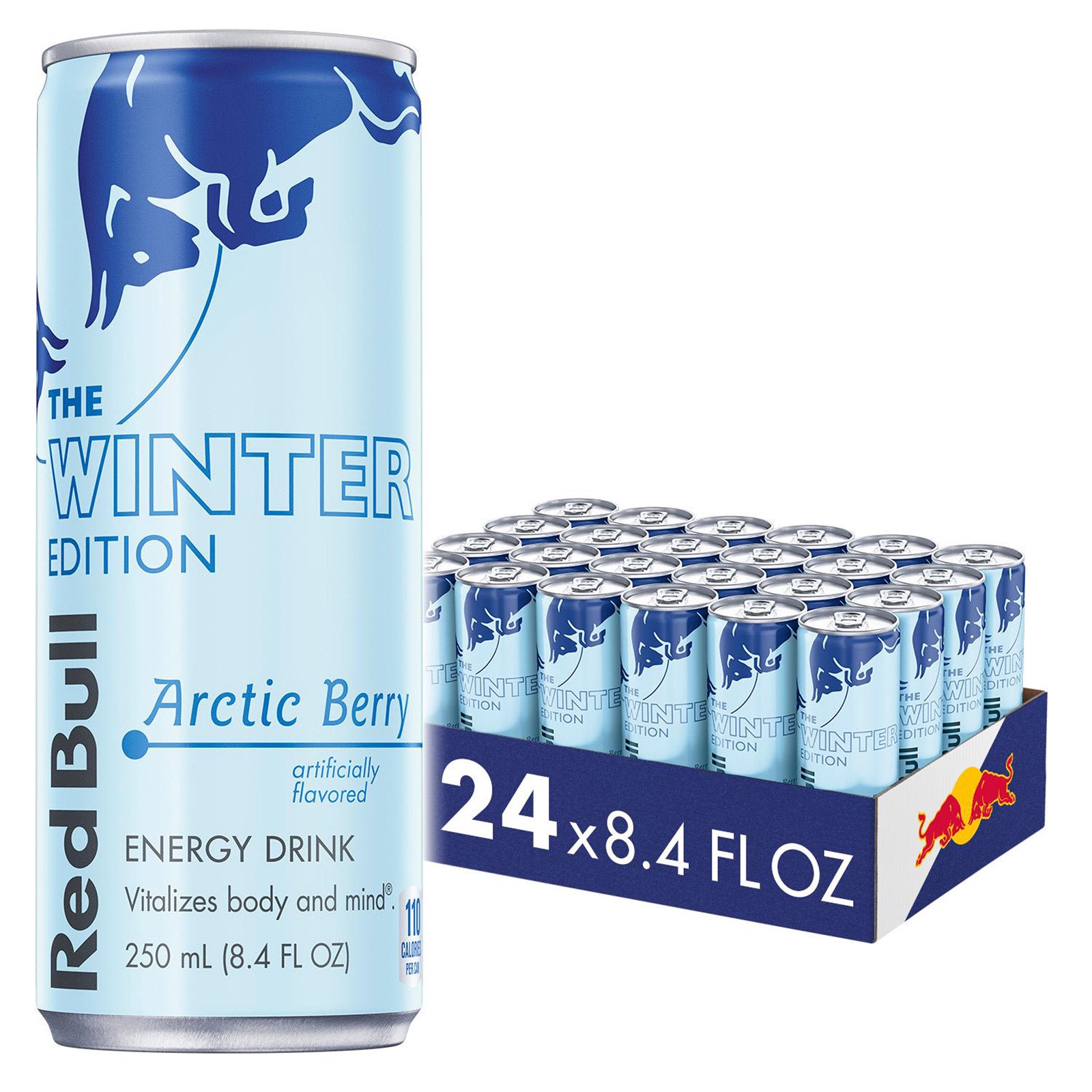 slide 1 of 2, Red Bull Energy Drink, Arctic Berry, 8.4 Fl Oz (24 pack), 248.4 oz