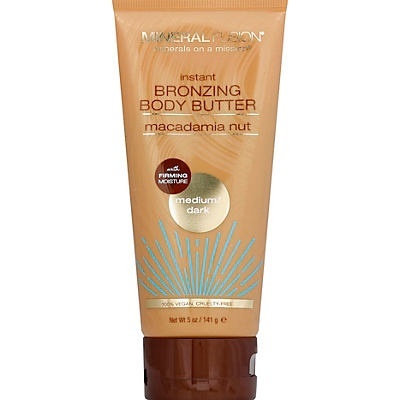 slide 1 of 1, Mineral Fusion Instant Bronzing Body Butter - Macadamia Nut Medium/Dark, 5 oz