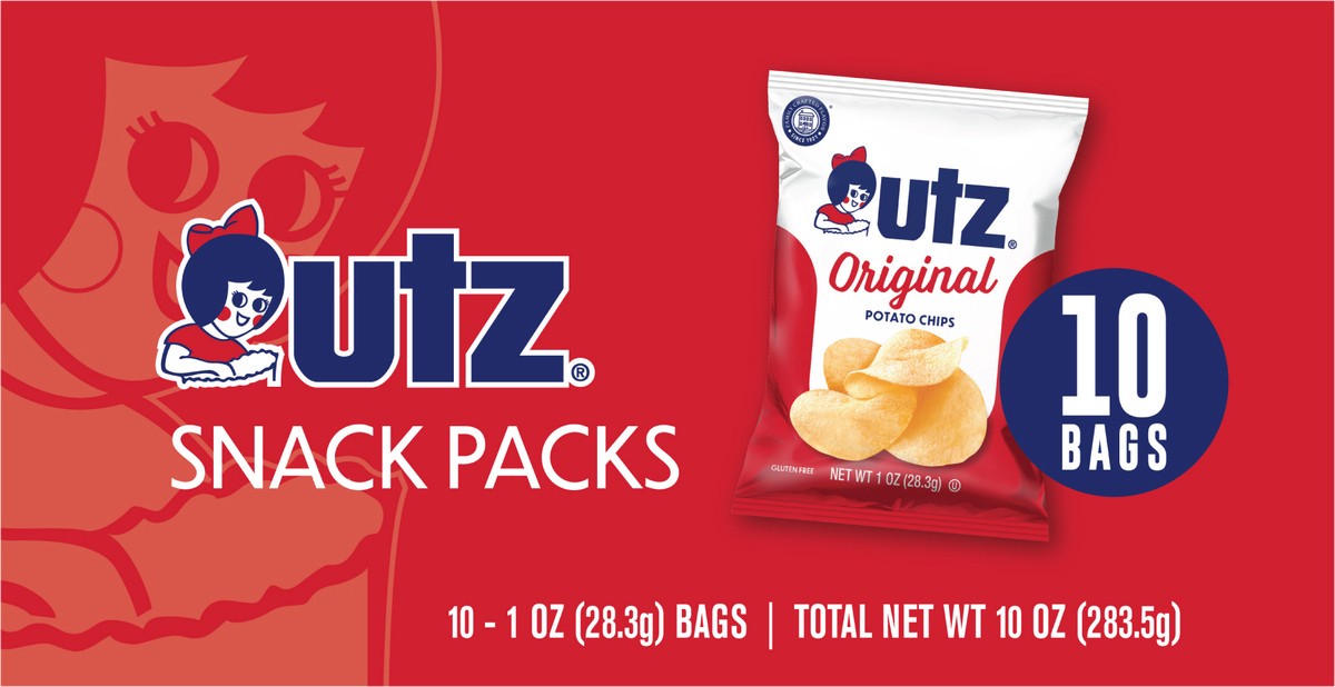 slide 3 of 11, Utz Original Potato Chip 10 ct Multipack, 10 ct