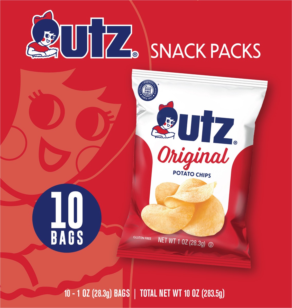 slide 9 of 11, Utz Original Potato Chip 10 ct Multipack, 10 ct