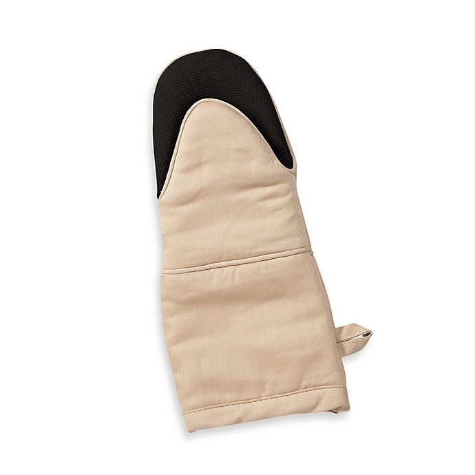 slide 1 of 1, Kitchensmart Solid Oven Mitt - Latte, 1 ct