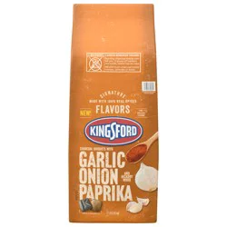 Kingsford Charcoal Briquets with Garlic Onion Paprika and Hickory Wood 12 lb