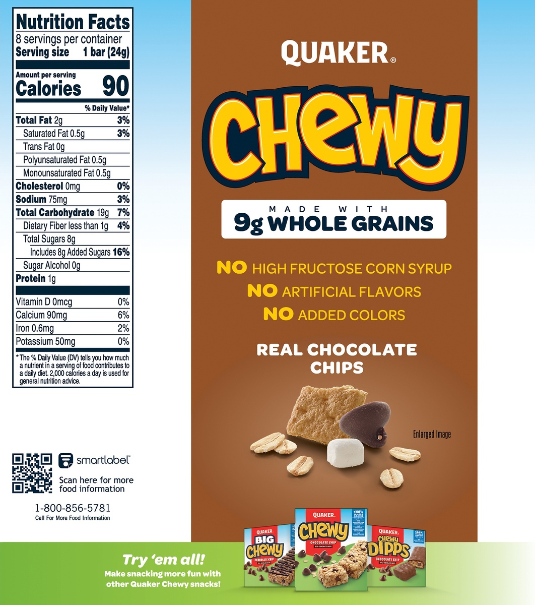 slide 6 of 7, Quaker Chewy S'Mores Granola Bars, 8 ct
