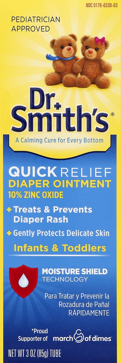 slide 4 of 5, Dr. Smith's Premium Zinc Oxide Diaper Rash Ointment (Tube), 1 ct