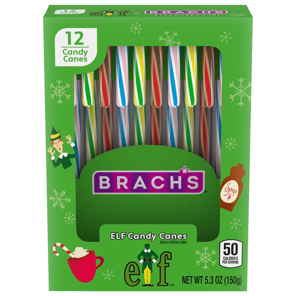 slide 6 of 6, Brach's Elf Candy Canes 12 ea, 1 ct