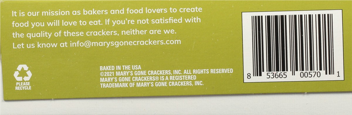 slide 5 of 9, Mary's Gone Crackers Gluten Free Real Thin Garlic Rosemary Crackers, 5 oz
