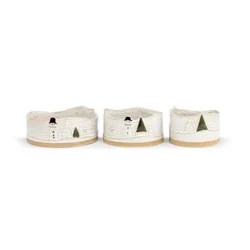 Snowmen Ceramic Stacking Bowls