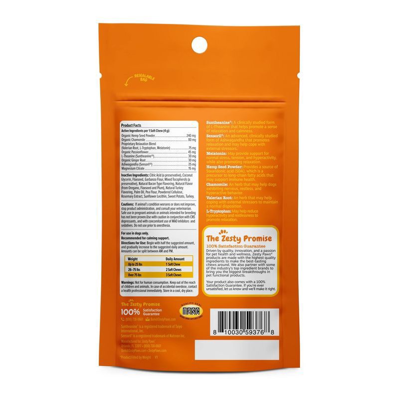 slide 2 of 2, Zesty Paws Halloween 10Ct Calming, 10 ct