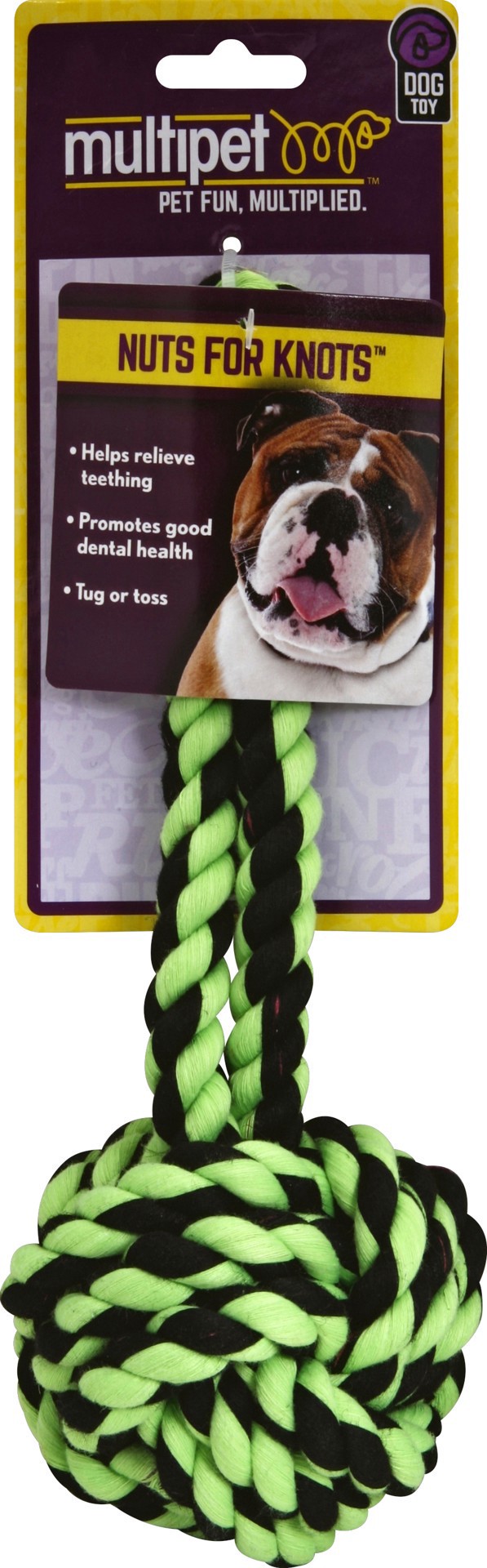 slide 1 of 1, MultiPet Toy Dog Nuts For Knots 1.000 Ea, 1 ct