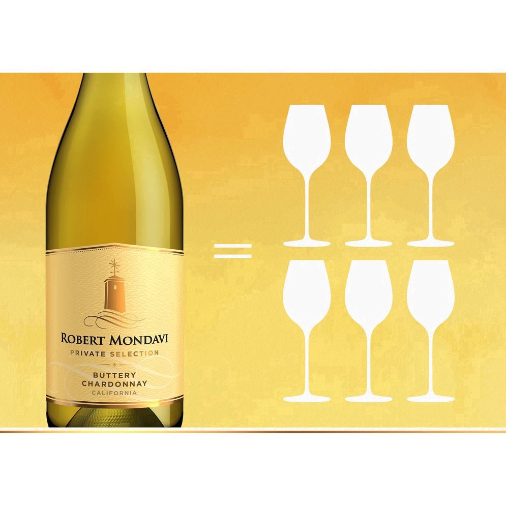 slide 14 of 27, Robert Mondavi Private Selection Buttery Chardonnay White Wine, 750 mL Bottle, 25.35 fl. oz