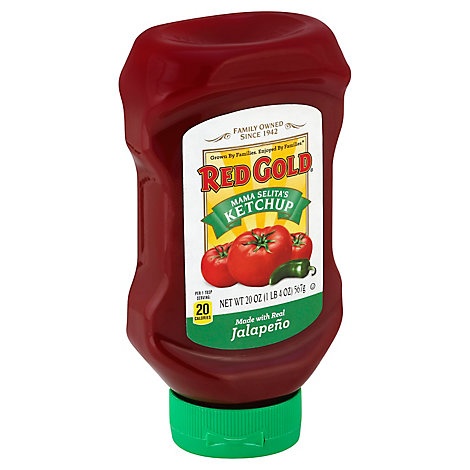 slide 1 of 1, Red Gold Jalapeno Ketchup, 20 oz