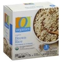 slide 1 of 1, O Organics Rice Brown, 3 ct; 10 oz