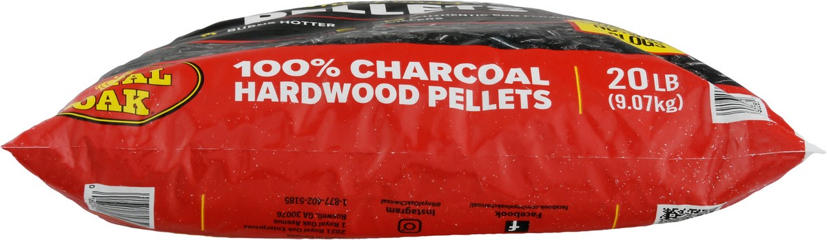 slide 3 of 9, Royal Oak Charcoal Hardwood Pellets, 20 lb