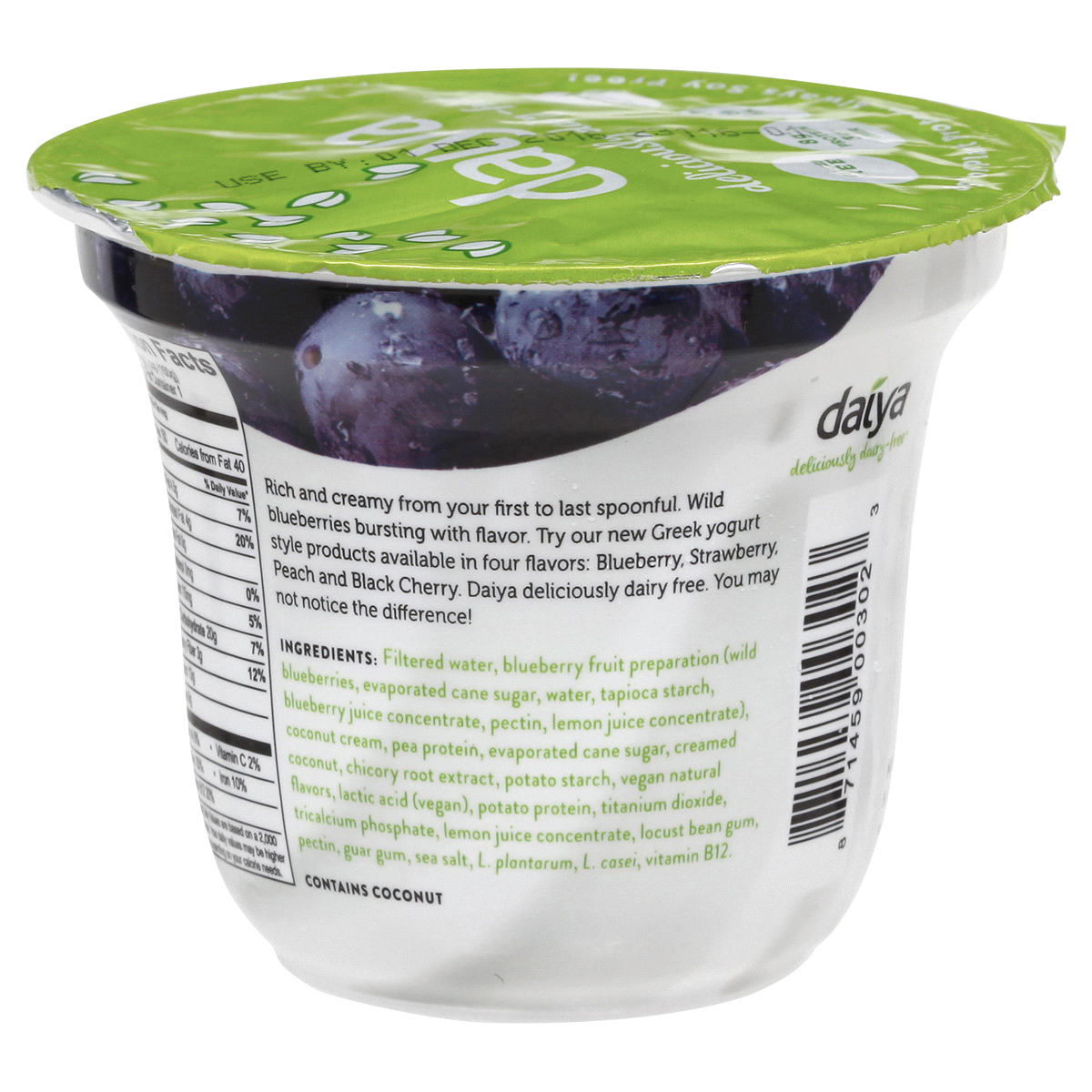 slide 4 of 5, Daiya Coconut Cream Blueberry Greek Yogurt, 5.3 oz