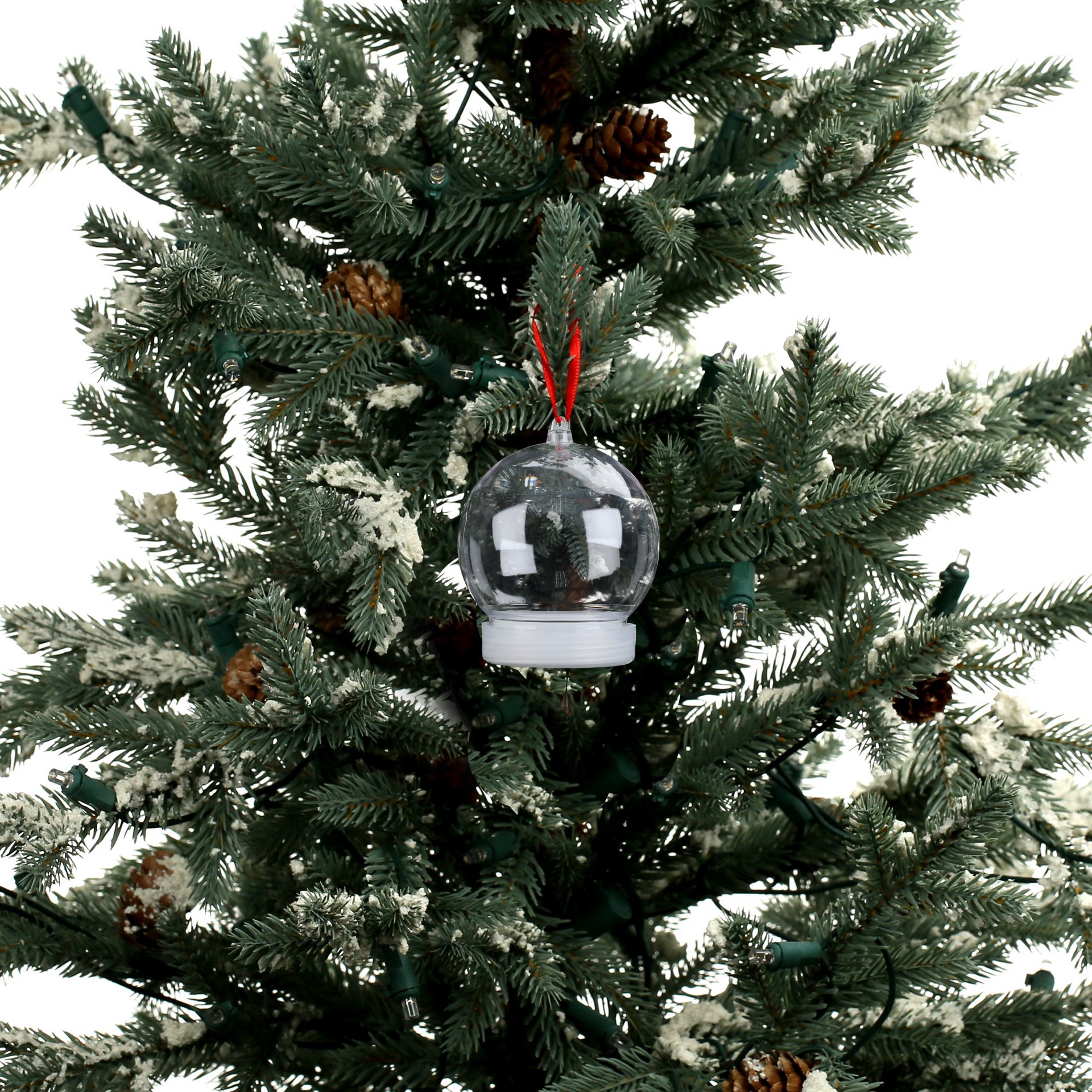 slide 2 of 2, 60mm Diy Plastic Water Globe Ornament By Make Market, 60 mm