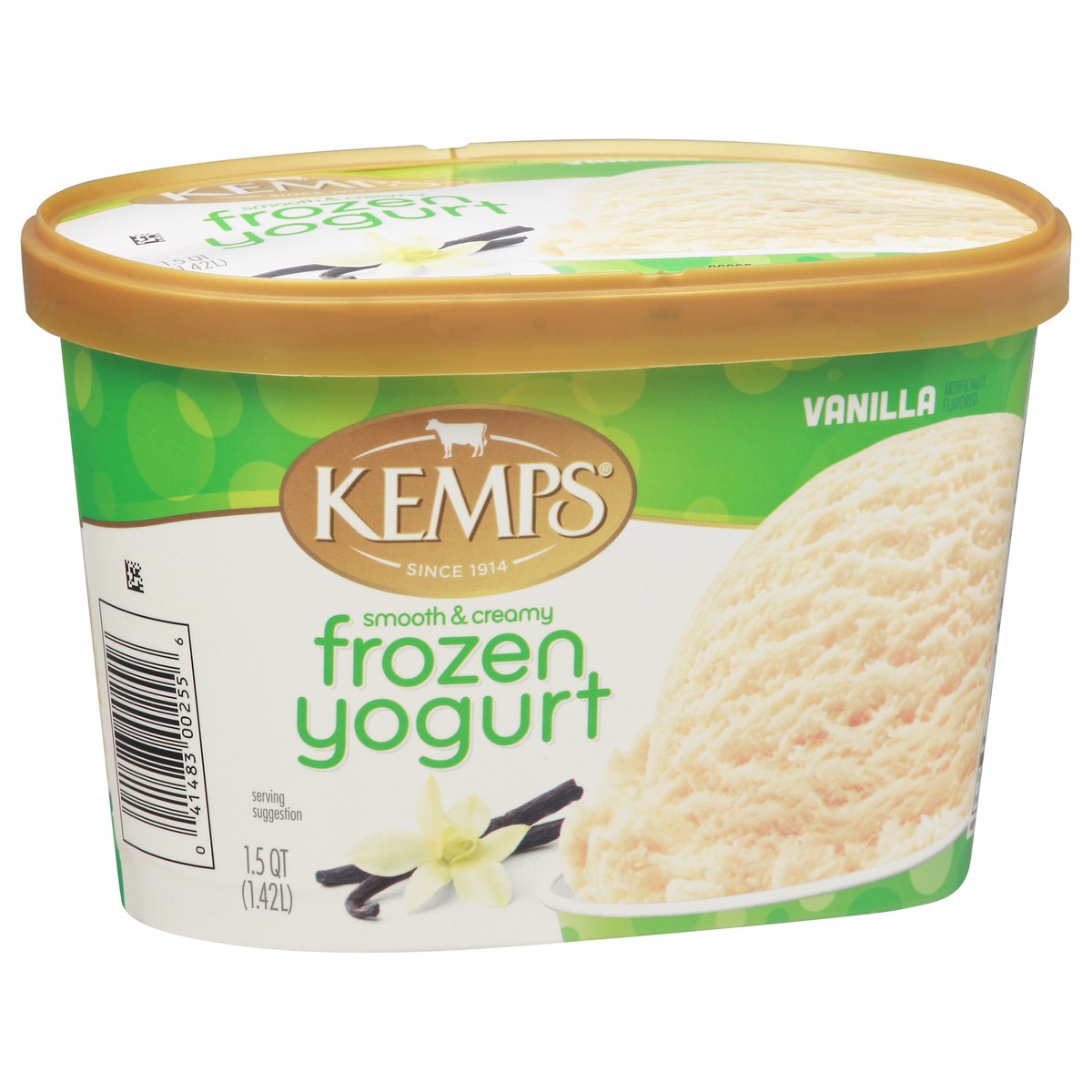 slide 2 of 9, Kemps Smooth & Creamy Vanilla Frozen Yogurt 1.5 qt, 1.5 qt