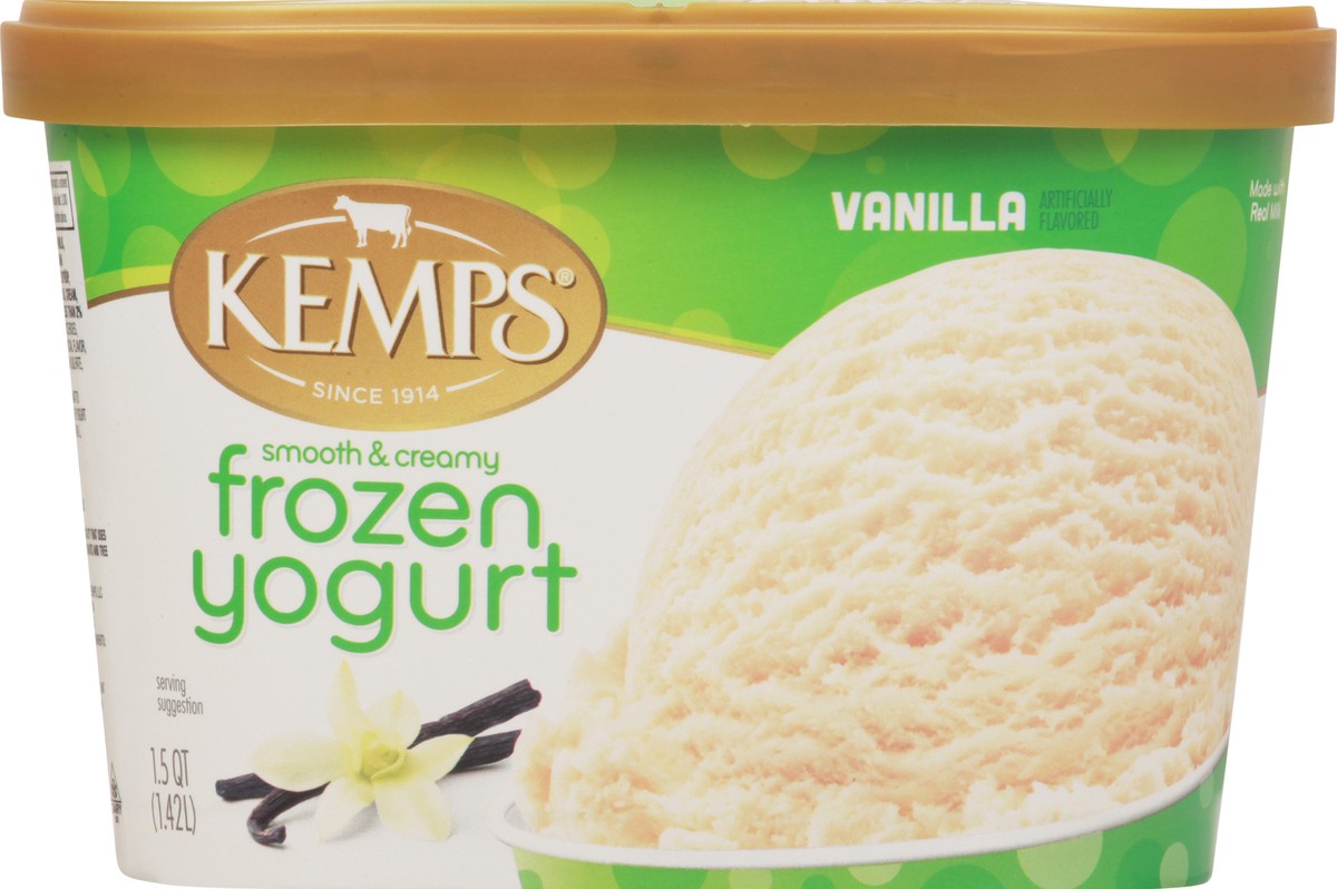 slide 5 of 9, Kemps Smooth & Creamy Vanilla Frozen Yogurt 1.5 qt, 1.5 qt