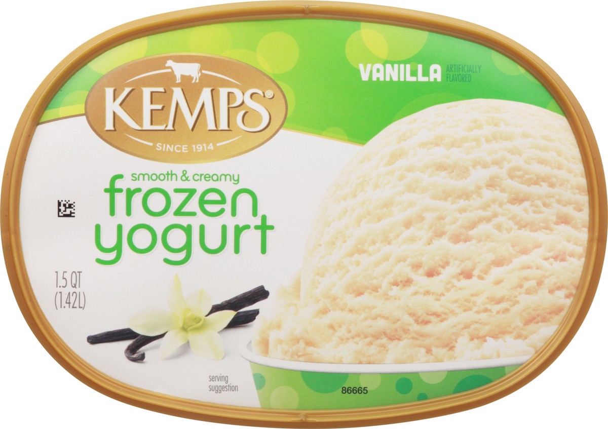 slide 9 of 9, Kemps Smooth & Creamy Vanilla Frozen Yogurt 1.5 qt, 1.5 qt