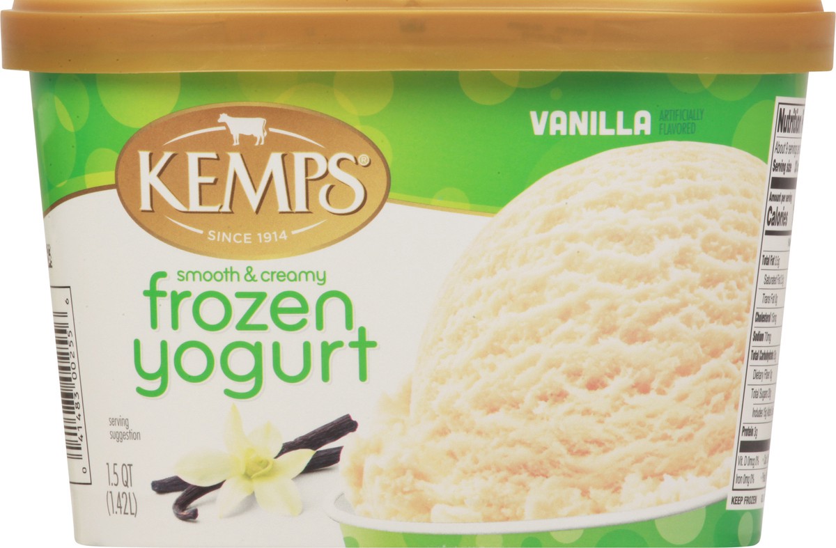 slide 1 of 9, Kemps Smooth & Creamy Vanilla Frozen Yogurt - 1.5 qt., 1.5 qt