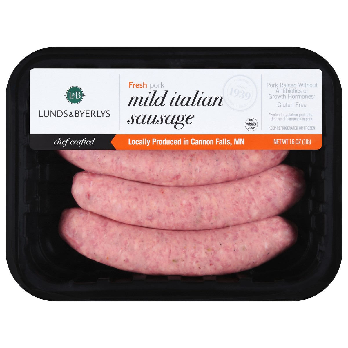 slide 1 of 9, Lunds & Byerlys Fresh Mild Italian Pork Sausage 16 oz, 16 oz
