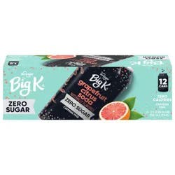 Big K Grapefruit Citrus Zero Sugar Soda Cans