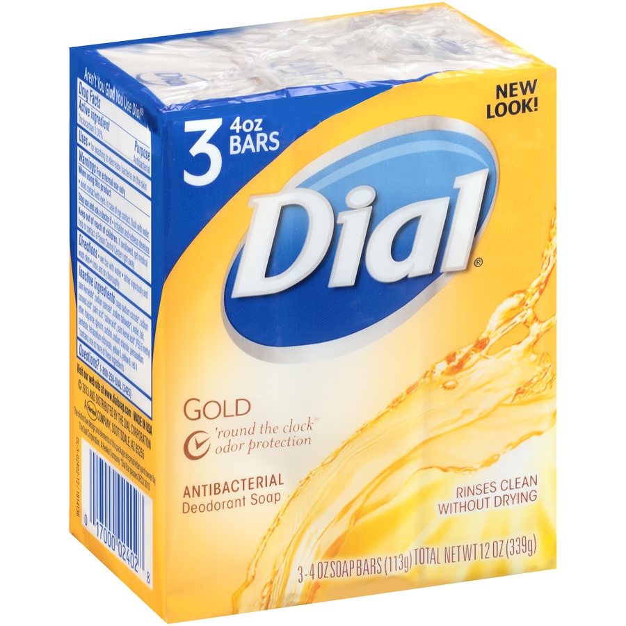 slide 2 of 6, Dial Gold Antibacterial Deodorant Bar Soap, 3 ct; 4 oz