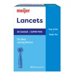 Super Thin Lancets, 30 Gauge, 100 Ct