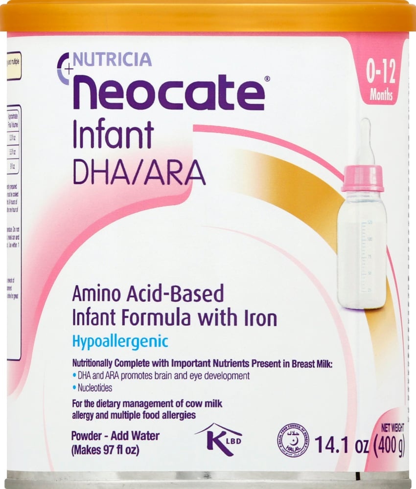 slide 1 of 1, Neocate Hypoallergenic Dha/Ara Infant Formula With Iron, 14.1 oz