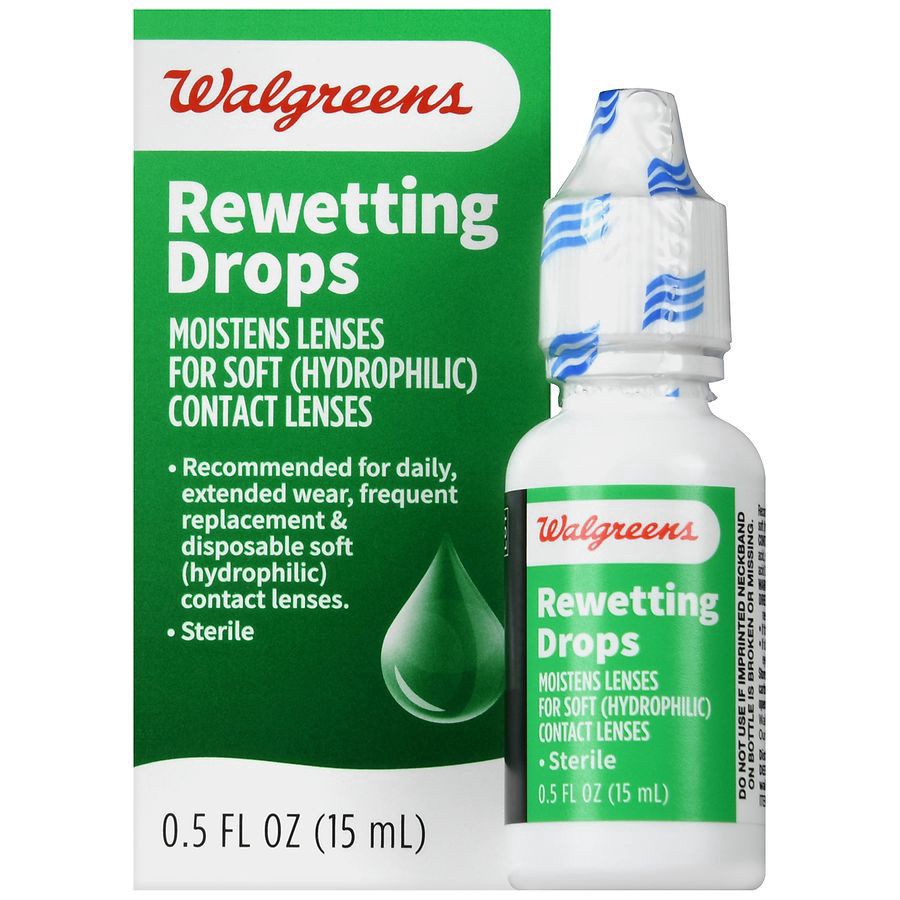 slide 1 of 5, Walgreens Rewetting Drops, 0.5 fl oz