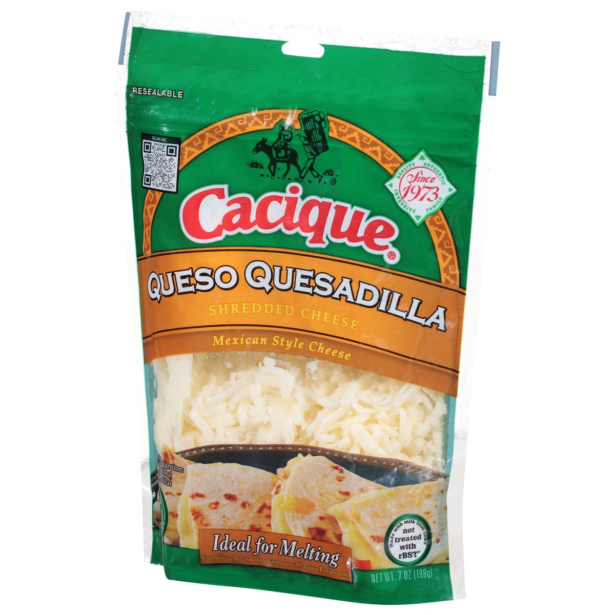 slide 11 of 11, Cacique Queso Quesadilla Shredded Cheese, 7 oz