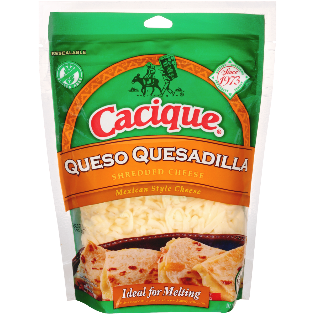 slide 1 of 11, Cacique Queso Quesadilla Shredded Cheese, 7 oz