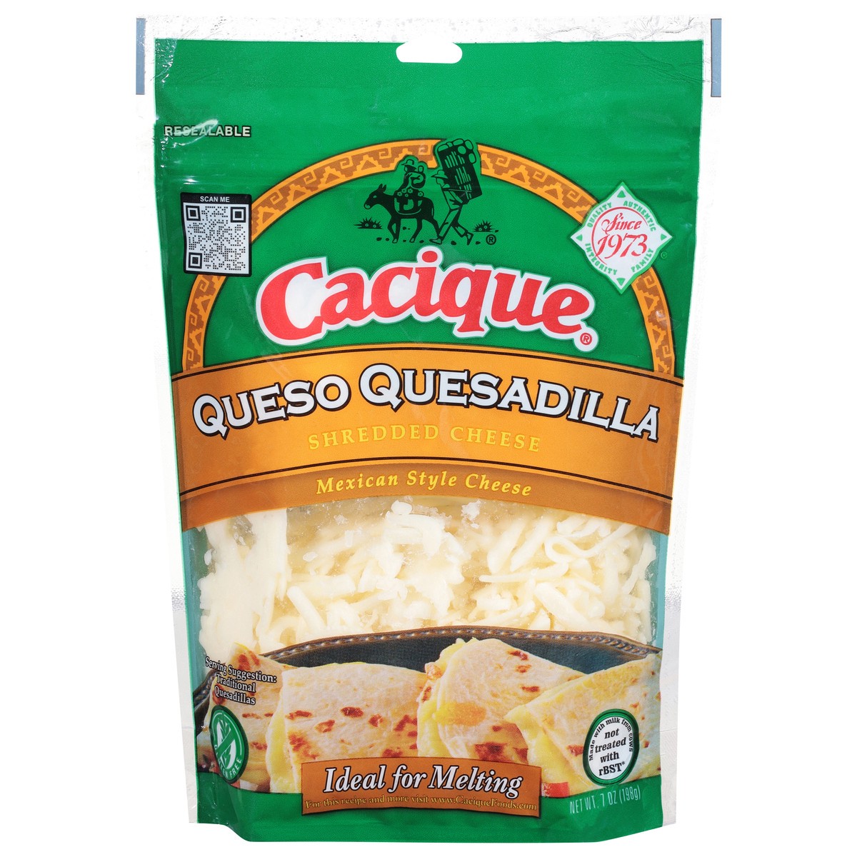 slide 10 of 11, Cacique Queso Quesadilla Shredded Cheese, 7 oz