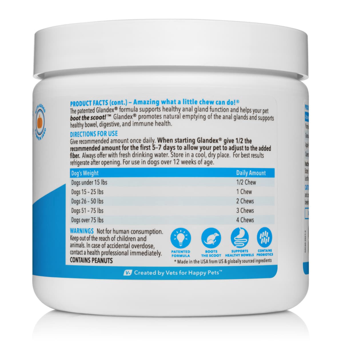 slide 5 of 9, Vetnique Glandex Anal Gland Support Chews, 60 ct