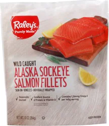 Raley's Purely Made Sockeye Salmon 10 Oz