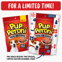 slide 2 of 10, Pup-Peroni Prime Rib Flavor Dog Snacks, 5.6-Ounce, 5.6 oz