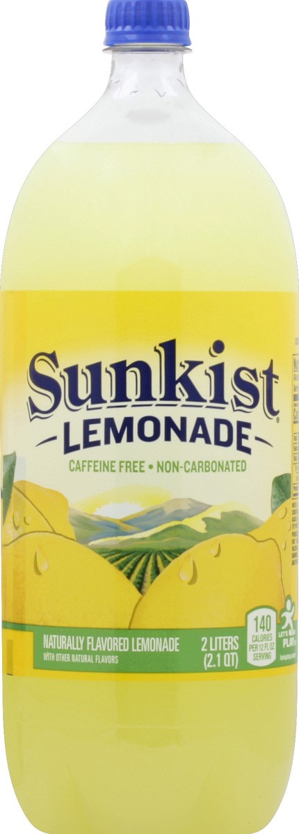 slide 4 of 5, Sunkist Lemonade Soda Bottle, 2 liter