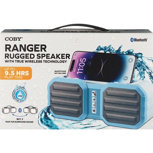 slide 1 of 1, COBY ELECTRONIC CORPORATION Portable Water Resistant Speaker, 1 ct